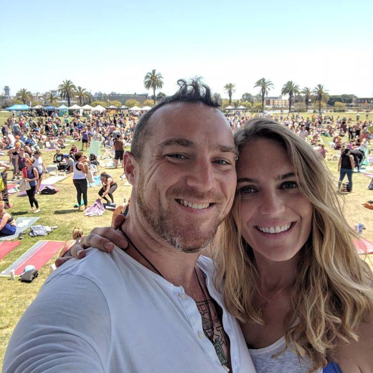 Derek Cook and Mary Beth LaRue at Wanderlust 108