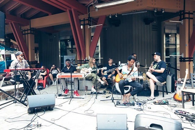 band playing at Wanderlust Festival